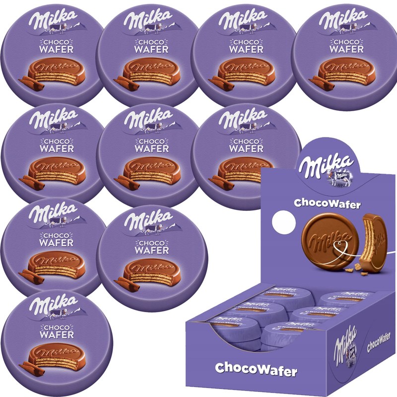 MILKA CHOCO WAFER WAFEL WAFELEK Z NADZIENIEM OBLANY
