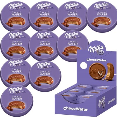 MILKA CHOCO WAFER WAFEL WAFELEK Z NADZIENIEM OBLANY