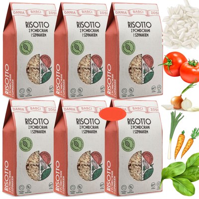 DANIA BABCI ZOSI - RISOTTO z pomidorami 6 sztuk / WIELOPAK