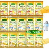 BAKALLAND POPCORN DO MIKROFALÓWKI 15szt MIX SMAKÓW Maślany