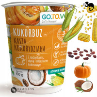 GOTOVO szybkie danie KUKURBUZ KASZA KUKURYDZIANA RODZYNKI DYNIA KOKOS 60g