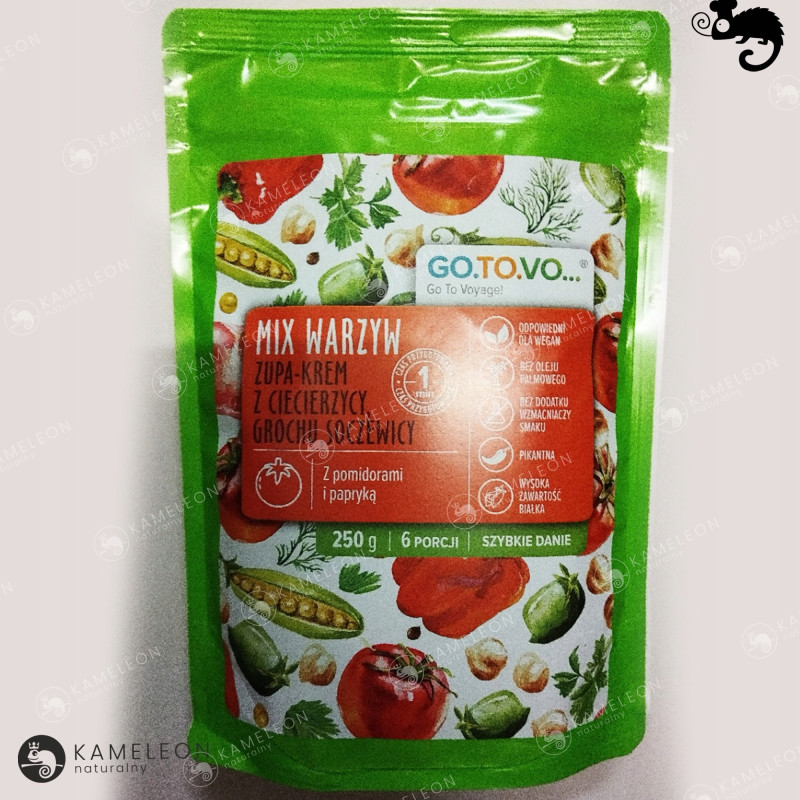 GOTOVO szybkie danie MIX WARZYW ZUPA KREM Z CIECIERZYCY GROCHU 250g 6porcji