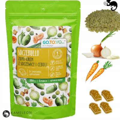 GOTOVO szybkie danie SOCZEBULLO ZUPA KREM Z SOCZEWICY +GRZANKI 250g 5porcji