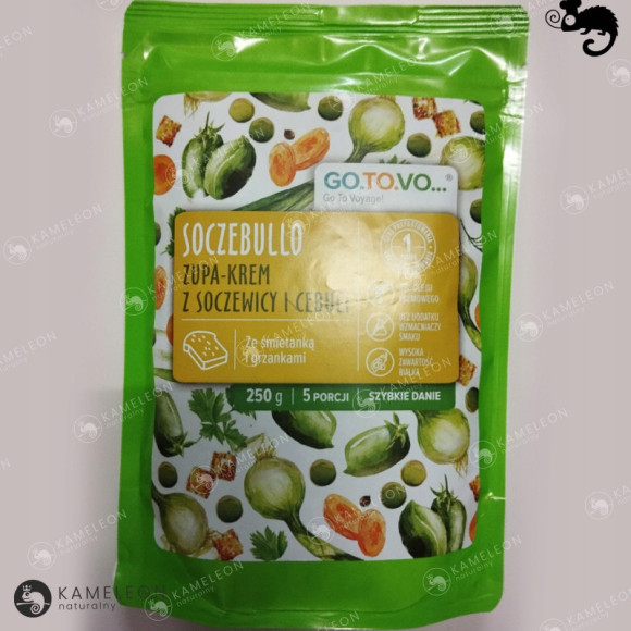 GOTOVO szybkie danie SOCZEBULLO ZUPA KREM Z SOCZEWICY +GRZANKI 250g 5porcji GOTOVO szybkie danie SOCZEBULLO ZUPA KREM Z SOCZEWICY +GRZANKI 250g 5porcji