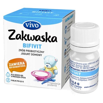 Zakwaska Vivo BIFIVIT kultury jogurtowe 1 szt (1 fiolka)