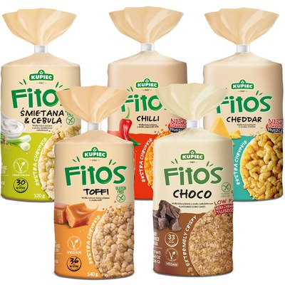 Kupiec FITOS WAFLE smakowe RYŻOWO KUKURYDZIANE i