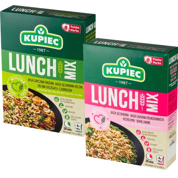 Kupiec LUNCH MIX zestaw mieszanka ziaren MIX 2 RODZAJÓW