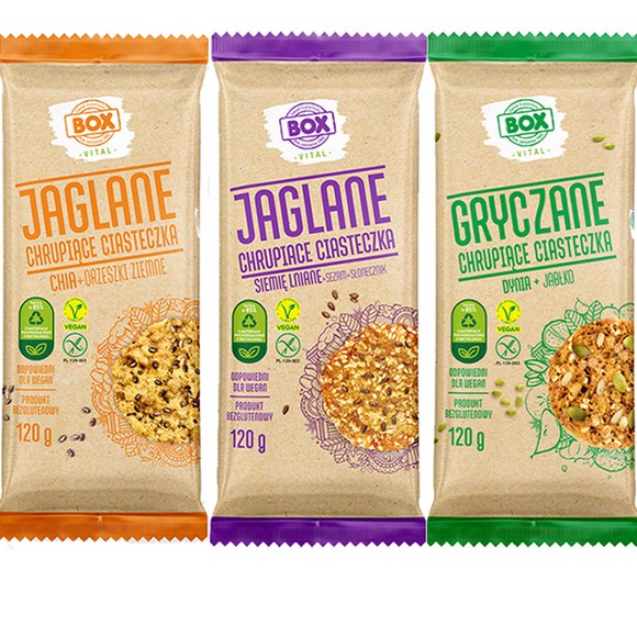 BOX bezglutenowe wegańskie CHRUPIĄCE CIASTKA CIASTECZKA