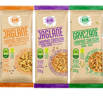 BOX bezglutenowe wegańskie CHRUPIĄCE CIASTKA CIASTECZKA