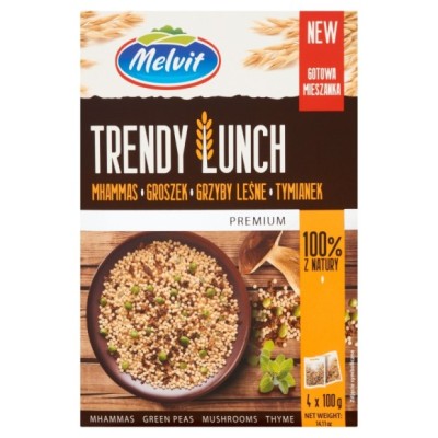 Melvit TRENDY LUNCH MHAMMAS GROSZEK GRZYBY TYMIANEK