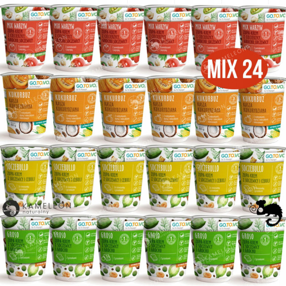 GOTOVO szybkie danie ZUPA MIX WARZYW SOCZEBULLO GROSO + KUKURBUZ MIX 24 DAŃ GOTOVO szybkie danie ZUPA MIX WARZYW SOCZEBULLO GROSO + KUKURBUZ MIX 24 DAŃ
