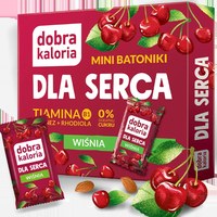 Dobra kaloria MINI BATONIKI DLA SERCA wiśniowe 0 cukru 102g
