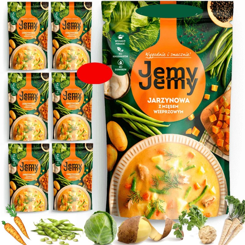 JEMY JEMY ZUPA JARZYNOWA Z MIĘSEM 450G 7szt 3,15KG