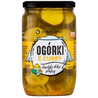 Runoland OGÓRKI z CURRY ANIELSKO DOBRE plastry do kanapek