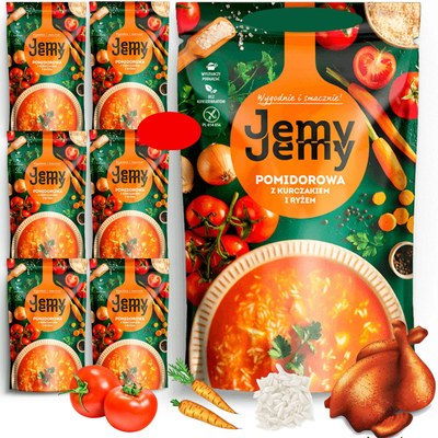 JEMY JEMY ZUPA POMIDOROWA Z KURCZAKIEM 450G x 7szt