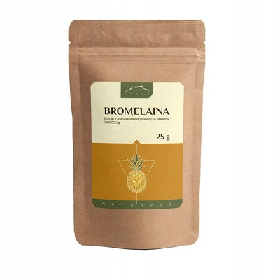 NANGA BROMELAINA 2500GDUg EKSTRAKT Z ANANASA proszek 25g