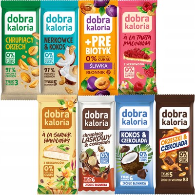 DOBRA KALORIA - BATON BATONIKI bez dodatku cukru mix 8