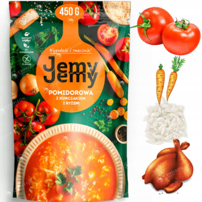 JEMY JEMY ZUPA POMIDOROWA Z KURCZAKIEM