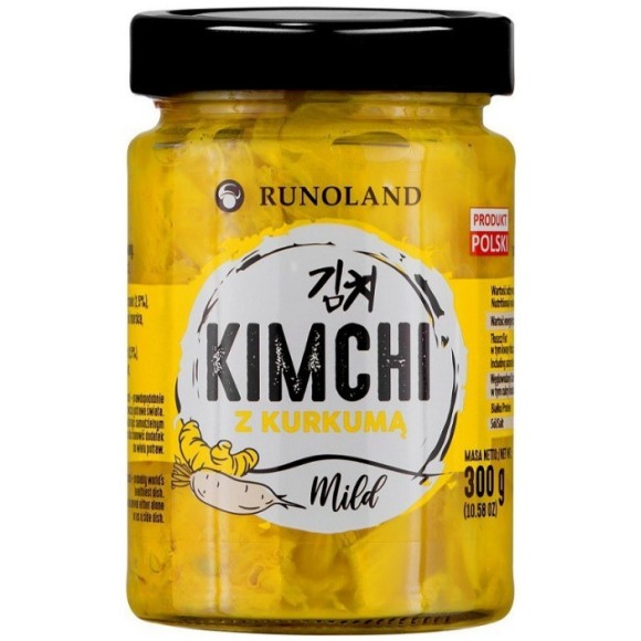 Runoland KIMCHI MILD z KURKUMĄ vegan bez glutenu 300G