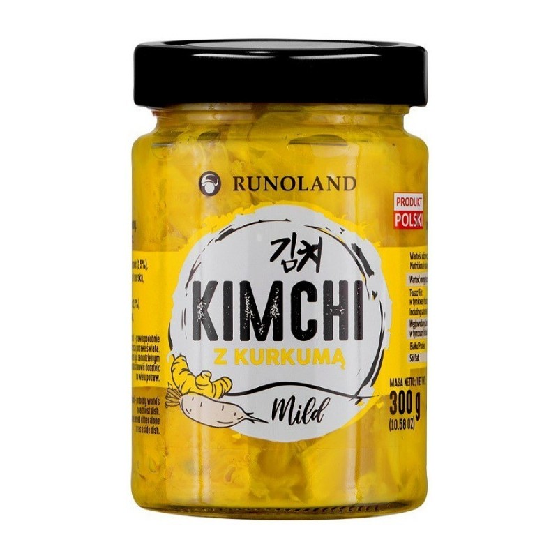 Runoland KIMCHI MILD z KURKUMĄ vegan bez glutenu 300G