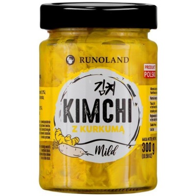 Runoland KIMCHI MILD z KURKUMĄ vegan bez glutenu 300G