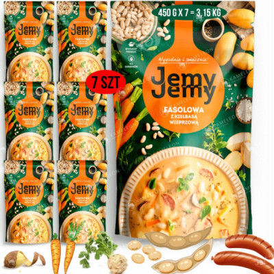 JEMY JEMY ZUPA FASOLOWA Z KIEŁBASĄ x7