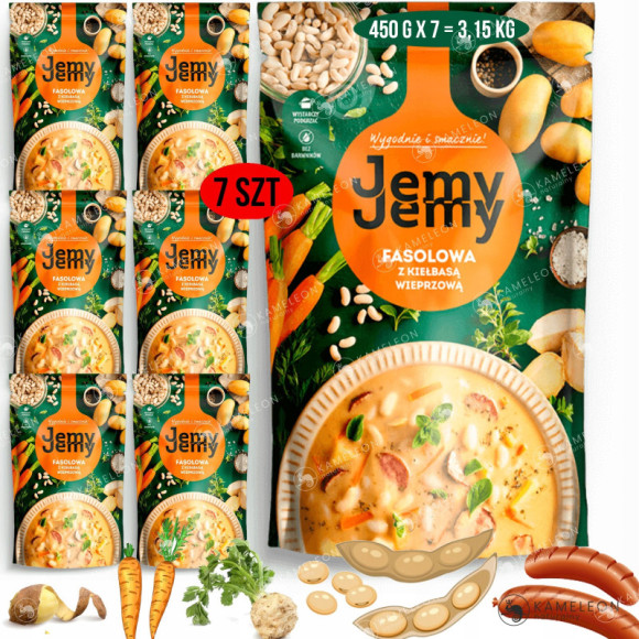JEMY JEMY ZUPA FASOLOWA Z KIEŁBASĄ x7 JEMY JEMY ZUPA FASOLOWA Z KIEŁBASĄ x7