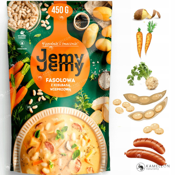 JEMY JEMY ZUPA FASOLOWA Z KIEŁBASĄ x7 JEMY JEMY ZUPA FASOLOWA Z KIEŁBASĄ x7