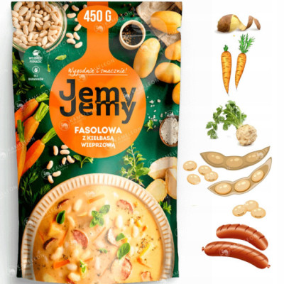 JEMY JEMY ZUPA FASOLOWA Z KIEŁBASĄ WIEPRZOWĄ 450g