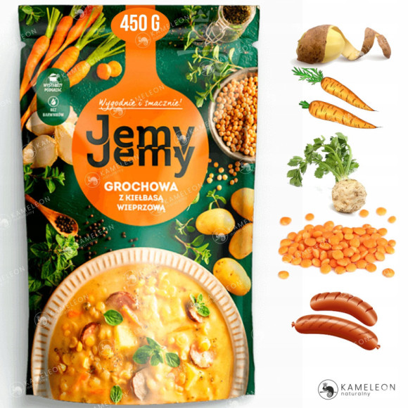 JEMY JEMY ZUPA GROCHOWA Z KIEŁBASĄ 7sztuk JEMY JEMY ZUPA GROCHOWA Z KIEŁBASĄ 7sztuk