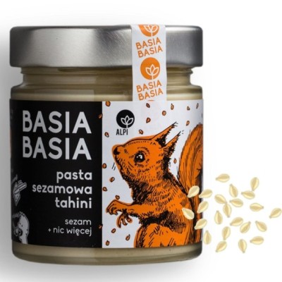 BASIA BASIA PASTA SEZAMOWA TAHINI SEZAM prażony 100% bez