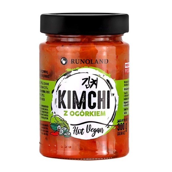 Runoland KIMCHI HOT VEGAN z OGÓRKIEM kapusta pekińska z