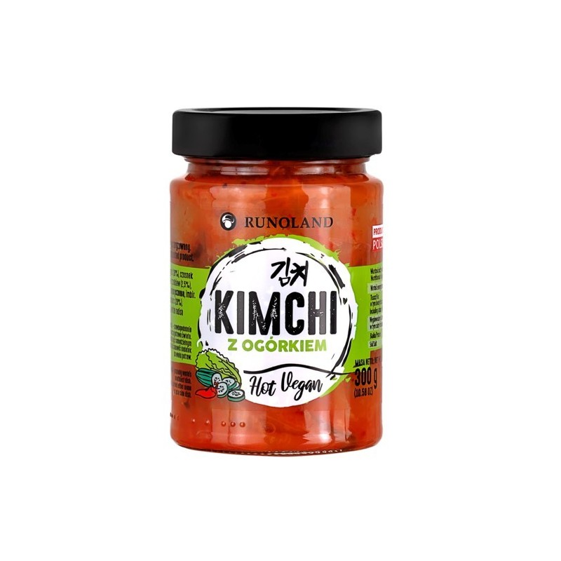 Runoland KIMCHI HOT VEGAN z OGÓRKIEM kapusta pekińska z