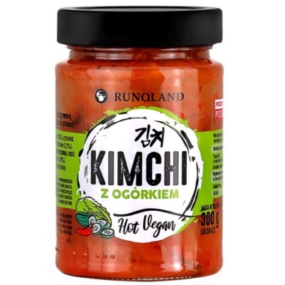 Runoland KIMCHI HOT VEGAN z OGÓRKIEM kapusta pekińska z