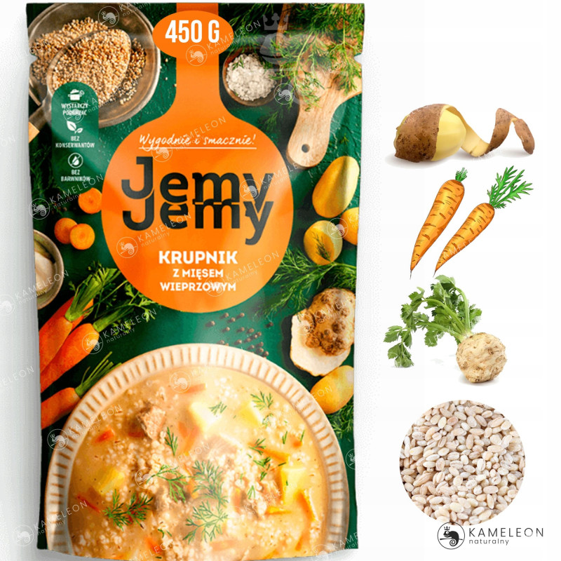 JEMY JEMY KRUPNIK Z MIĘSEM WIEPRZOWYM
