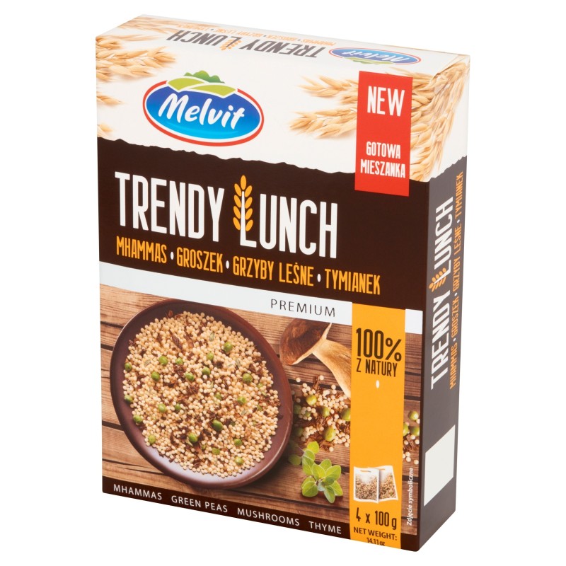 Melvit TRENDY LUNCH MHAMMAS GROSZEK GRZYBY TYMIANEK