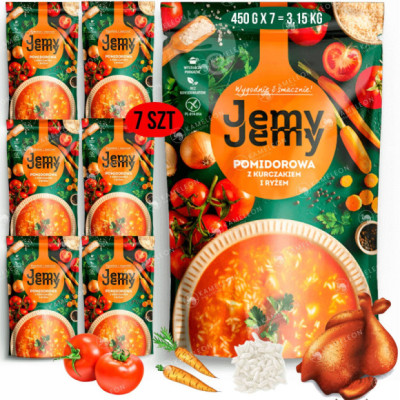 JEMY JEMY ZUPA POMIDOROWA Z KURCZAKIEM 7szt