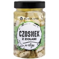 Runoland CZOSNEK z ZIOŁAMI w OLEJU do potraw z grilla