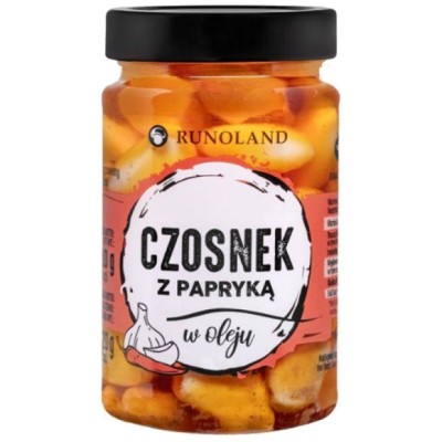 Runoland CZOSNEK z PAPRYKĄ w OLEJU do potraw z grilla