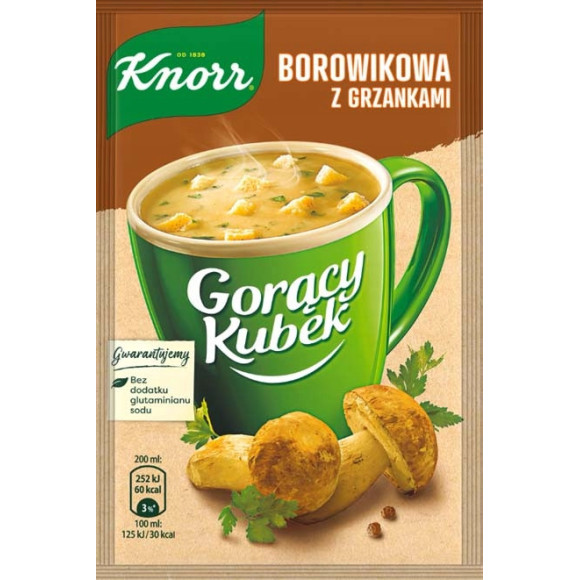 KNORR GORĄCY KUBEK zupa instant ZESTAW MIX RÓŻNYCH SMAKÓW ZUP - 20 sztuk KNORR GORĄCY KUBEK zupa instant ZESTAW MIX RÓŻNYCH SMAKÓW ZUP - 20 sztuk