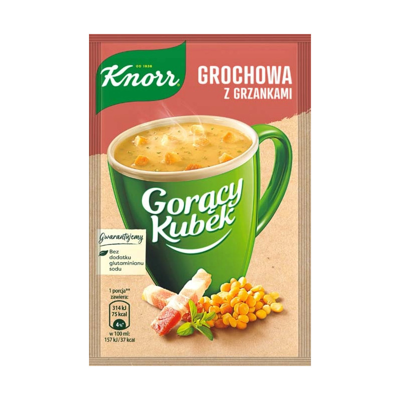 KNORR GORĄCY KUBEK zupa instant ZESTAW MIX RÓŻNYCH SMAKÓW ZUP - 20 sztuk
