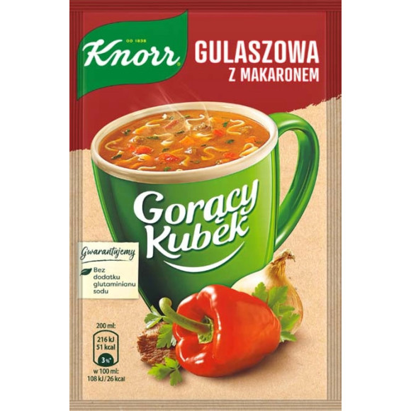 KNORR GORĄCY KUBEK zupa instant ZESTAW MIX RÓŻNYCH SMAKÓW ZUP - 20 sztuk KNORR GORĄCY KUBEK zupa instant ZESTAW MIX RÓŻNYCH SMAKÓW ZUP - 20 sztuk