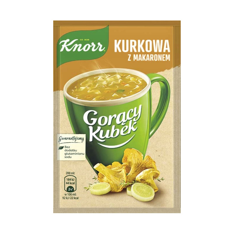 KNORR GORĄCY KUBEK zupa instant ZESTAW MIX RÓŻNYCH SMAKÓW ZUP - 20 sztuk