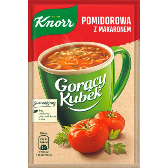 KNORR GORĄCY KUBEK zupa instant ZESTAW MIX RÓŻNYCH SMAKÓW ZUP - 20 sztuk KNORR GORĄCY KUBEK zupa instant ZESTAW MIX RÓŻNYCH SMAKÓW ZUP - 20 sztuk
