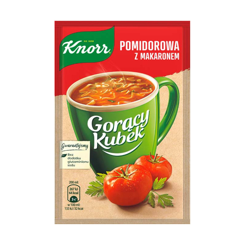 KNORR GORĄCY KUBEK zupa instant ZESTAW MIX RÓŻNYCH SMAKÓW ZUP - 20 sztuk