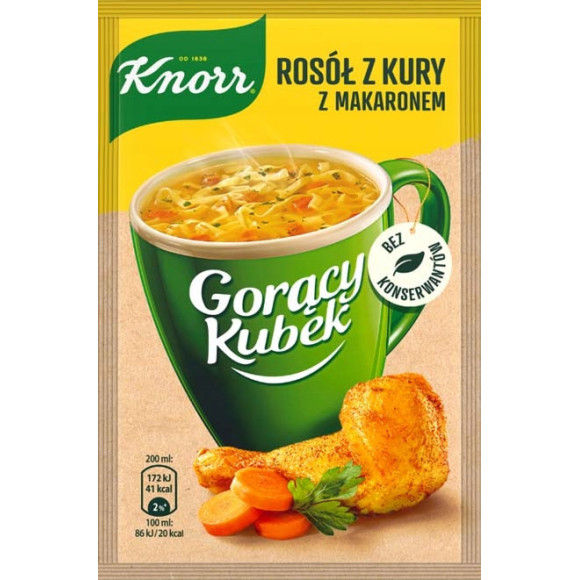 KNORR GORĄCY KUBEK zupa instant ZESTAW MIX RÓŻNYCH SMAKÓW ZUP - 20 sztuk KNORR GORĄCY KUBEK zupa instant ZESTAW MIX RÓŻNYCH SMAKÓW ZUP - 20 sztuk