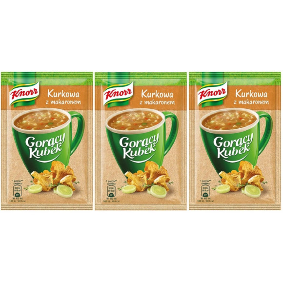 KNORR GORĄCY KUBEK zupa KURKOWA Z MAKARONEM Grzybowa bez glutaminianu 13G KNORR GORĄCY KUBEK zupa KURKOWA Z MAKARONEM Grzybowa bez glutaminianu 13G