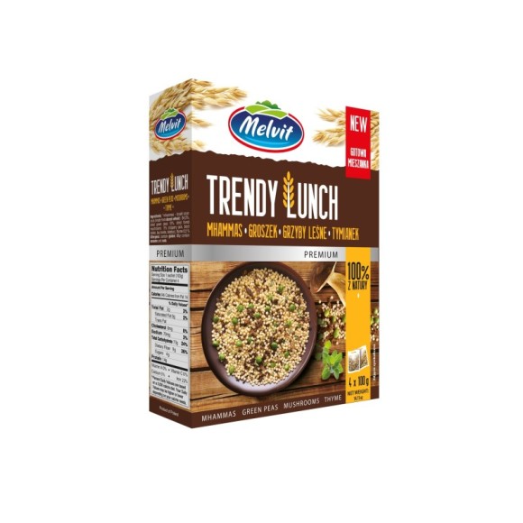 Melvit TRENDY LUNCH MHAMMAS GROSZEK GRZYBY TYMIANEK