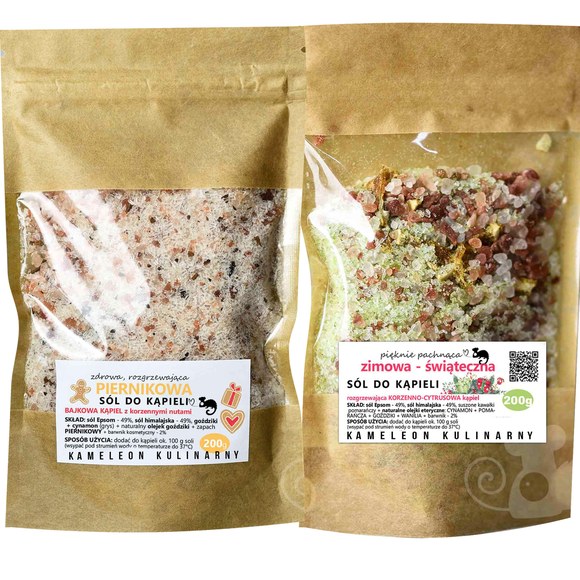 KAMELEON KULINARNY sól do kąpieli PIERNIKOWA 200g +