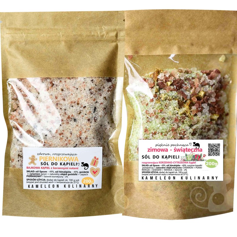 KAMELEON KULINARNY sól do kąpieli PIERNIKOWA 200g +
